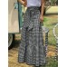 Women Plaid Pleated Lace  Up Elastic Waist Swing Skirts