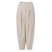 Women Loose 100  Cotton Ankle Length Solid Color Wide Legged Casual Pants