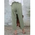 100  Cotton Solid Simple And Comfortable Work Pants