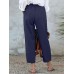 100  Cotton Solid Simple And Comfortable Work Pants